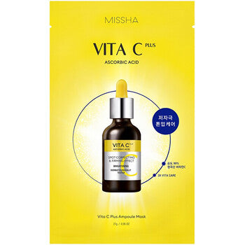Missha - C Vita C Plus Ampoule Mask - Rozjasňující pleťová maska s vitamínem - 27.0g  Missha - Nutra Best Bulgaria