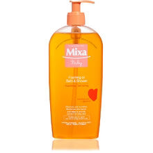 Mixa - Oil Foaming Bath and Shower - Baby Oil Foaming Bath -  Mixa - Nutra Best Bulgaria