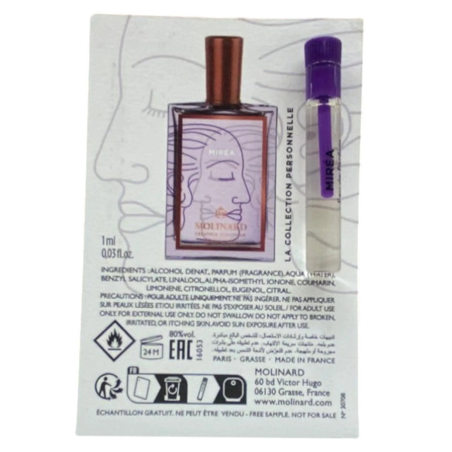 Molinard, Collection Personnelle - Mirea, Eau De Parfum, Unisex, 1 ml *Vial  Molinard - Nutra Best Bulgaria