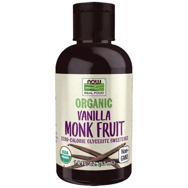 Monk Fruit Liquid | Organic 53 мл  NOW Foods - Nutra Best Bulgaria