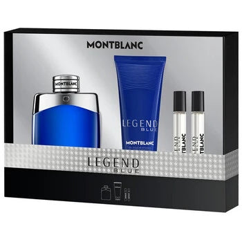 Mont Blanc - Legend Blue Dárková sada EDP 100 ml, sprchový gel 100 ml a miniaturka 2 x 7,5 ml -  Mont Blanc - Nutra Best Bulgaria