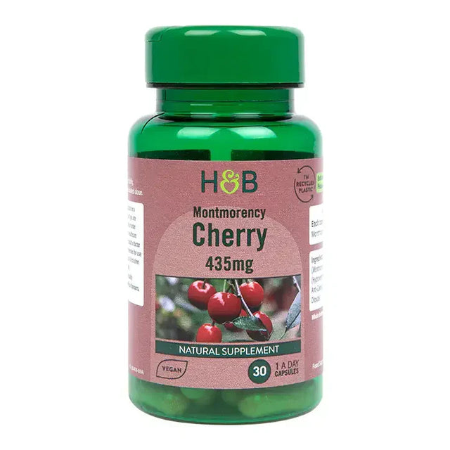 Вишни сорт Монтморенси (Montmorency Cherry) 435mg 30 капсули HOLLAND & BARRETT - Nutra Best