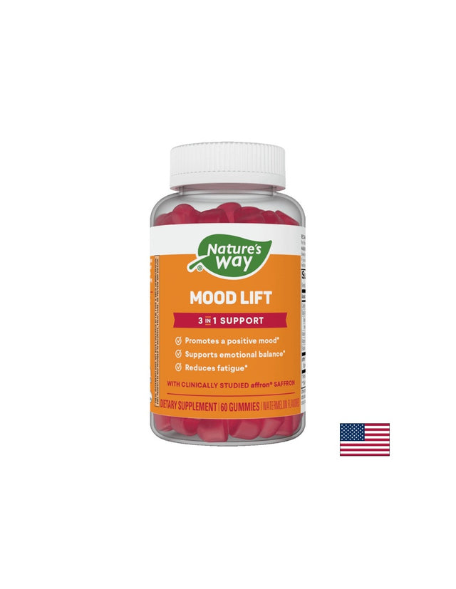 Емоционален баланс и добро настроение - Формула с екстракт от шафран Mood Lift, 60 желирани таблетки Nature’s Way  Nature’s Way - Nutra Best Bulgaria