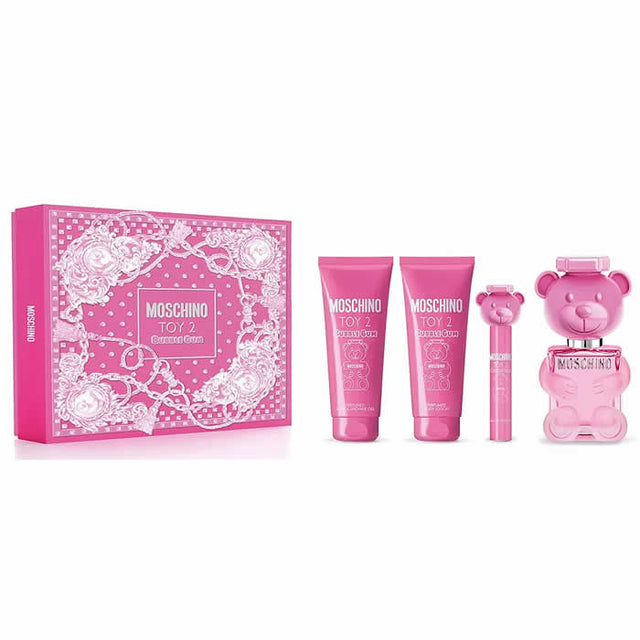 Moschino Toy 2 Bubblegum Eau de Toilette Spray 100ml Set 4 Pieces - Feel You