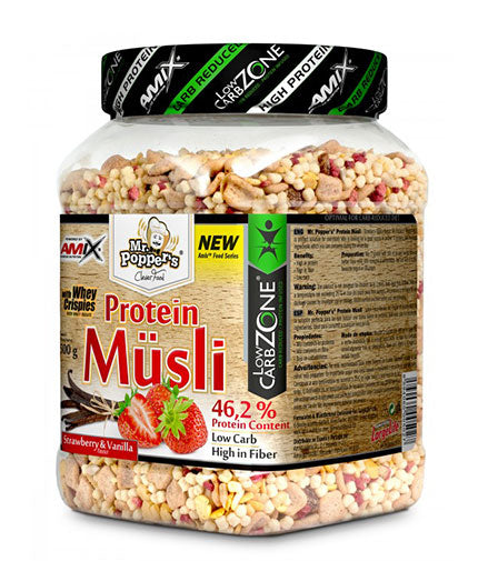 Mr. Popper´s Lowcarb Protein Müsli - 0.500 kg  AMIX - Nutra Best Bulgaria
