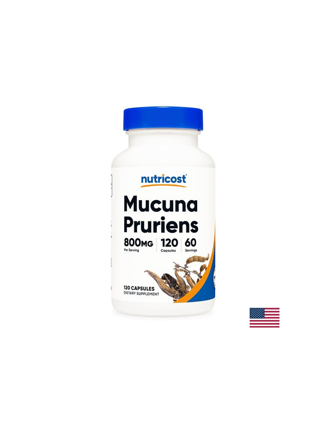 Стрес и безпокойство - Мукуна/ Кадифен боб (Mucuna Pruriens), 400 mg x 120 капсули Nutricost  Nutricost - Nutra Best Bulgaria