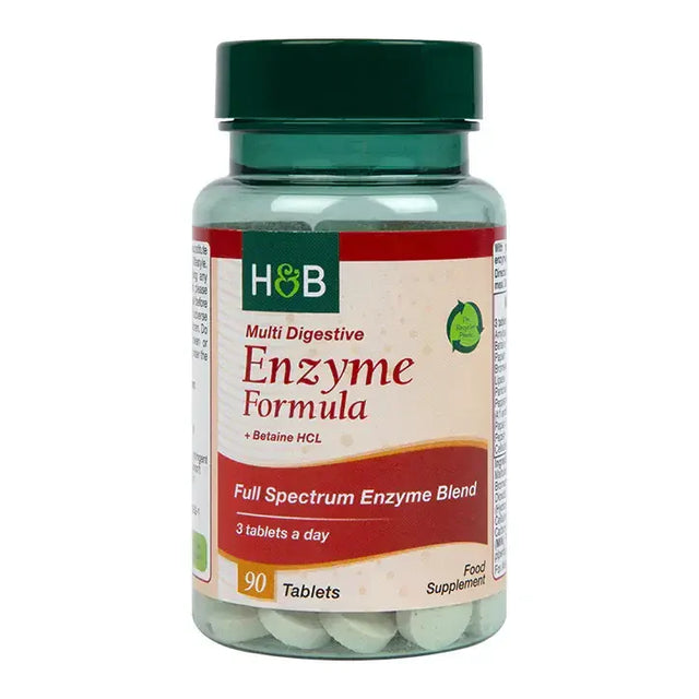 Широкоспектърни храносмилателни ензими (Multi Digestive Enzyme Formula) 90 таблетки HOLLAND & BARRETT - Nutra Best