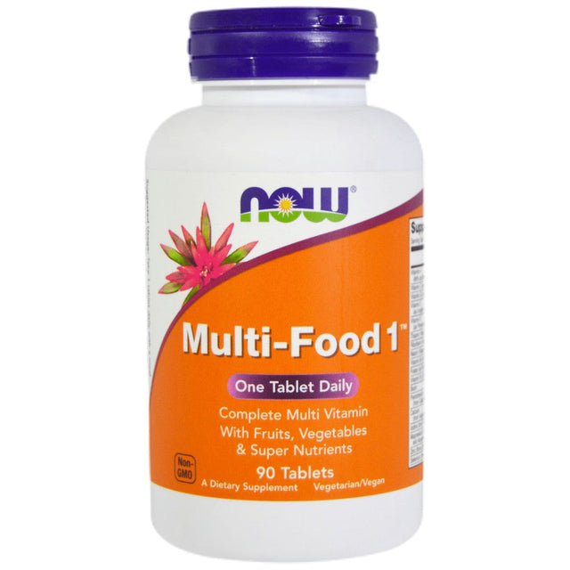Multi-Food Multivitamin - 90 Таблетки  NOW Foods - Nutra Best Bulgaria