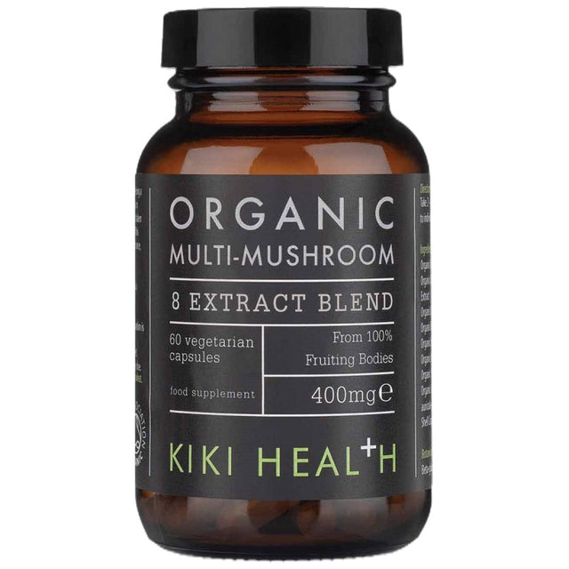 Multi-Mushroom Blend Organic 400 mg - 60 капсули  KIKI Health - Nutra Best Bulgaria