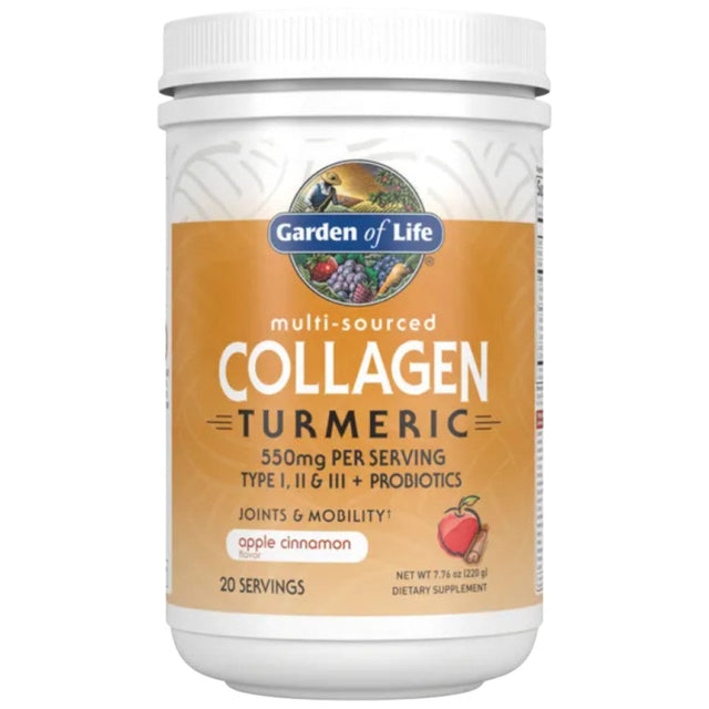 Multi-Sourced Collagen Turmeric - 220 грама  Garden Of Life - Nutra Best Bulgaria