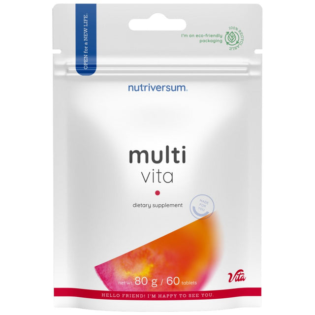 Multi Vita | Complex Multivitamin Formula - 60 Таблетки  Nutriversum - Nutra Best Bulgaria