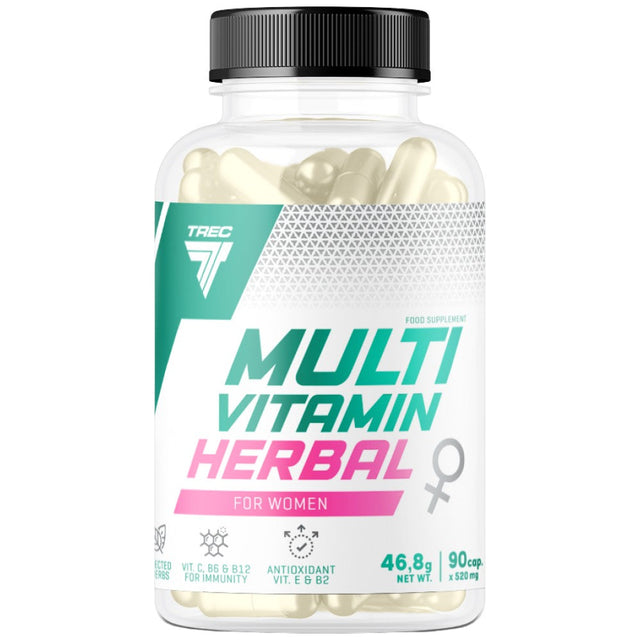 Multi-Vitamin Herbal for Women - 90 капсули  Trec Nutrition - Nutra Best Bulgaria
