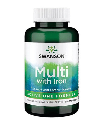 Multi with Iron | Active One Formula - 90 капсули  Swanson - Nutra Best Bulgaria