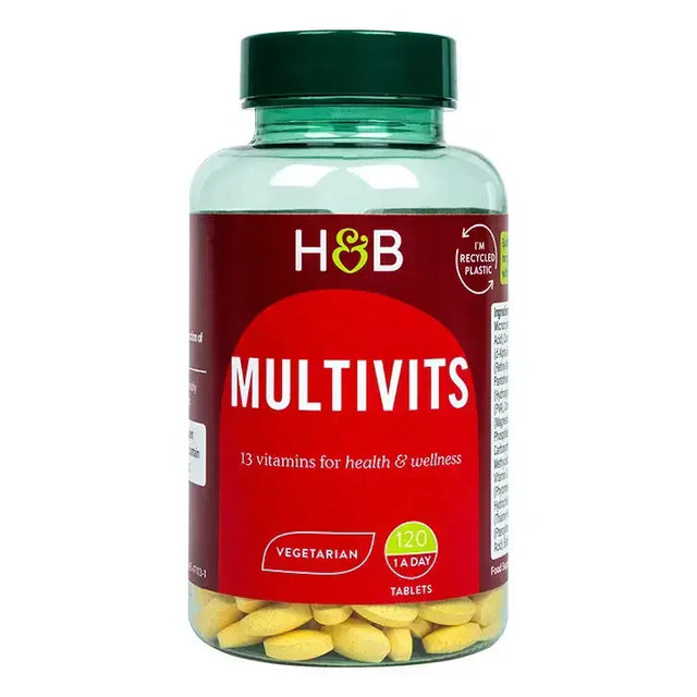 Мултивитамини и минерали (Multivits) 120 таблетки HOLLAND & BARRETT - Nutra Best
