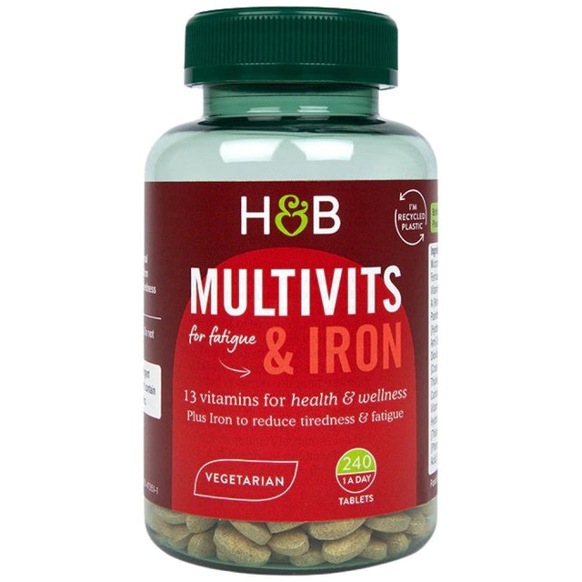 Multivits & Iron - 240 Таблетки  Holland and Barrett - Nutra Best Bulgaria