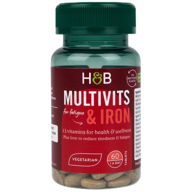 Multivits & Iron - 60 Таблетки  Holland and Barrett - Nutra Best Bulgaria