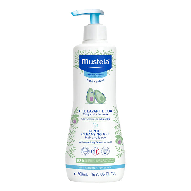 Mustela - Bébé Gentle Cleansing Gel Hair & Body - Shower Gel - 500ml  Mustela - Nutra Best Bulgaria