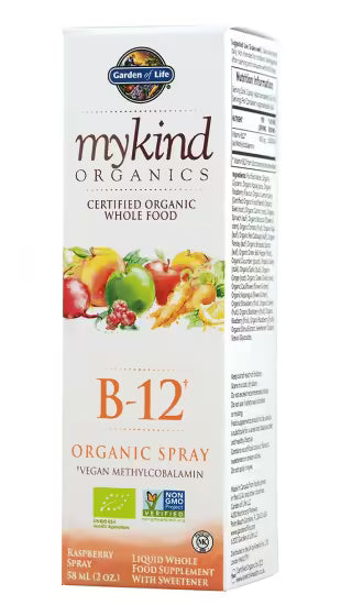 MyKind / B-12 / Organic Spray - 58 мл  Garden Of Life - Nutra Best Bulgaria