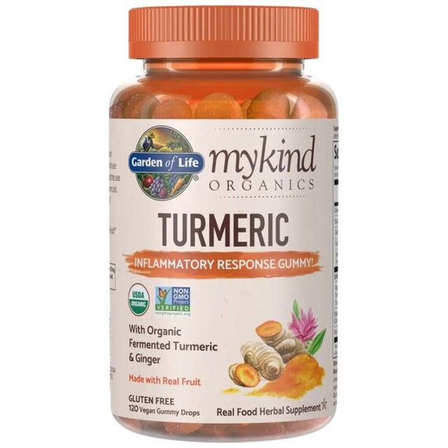 Mykind Organic |  Turmeric, Real Fruit - 120 желирани бонбони  Garden Of Life - Nutra Best Bulgaria
