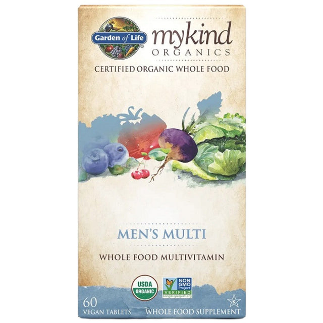 Mykind Organics | Men's Multi - 120 Таблетки  Garden Of Life - Nutra Best Bulgaria