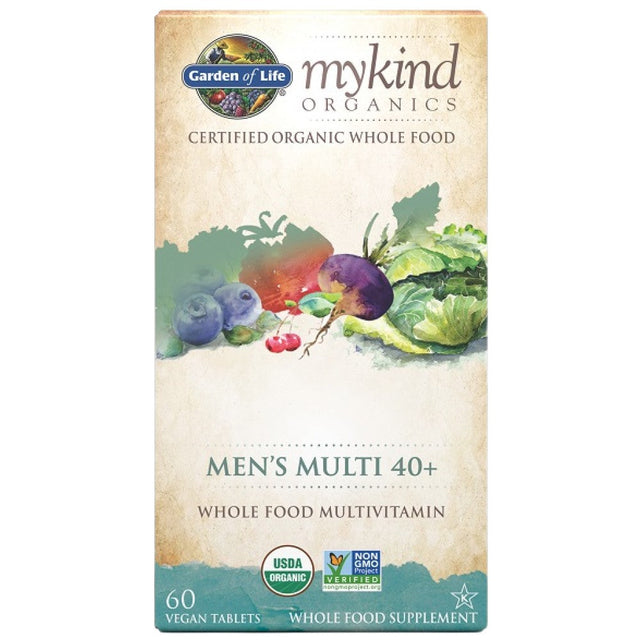 Mykind Organics | Men's Multi 40+ - 60 Таблетки  Garden Of Life - Nutra Best Bulgaria