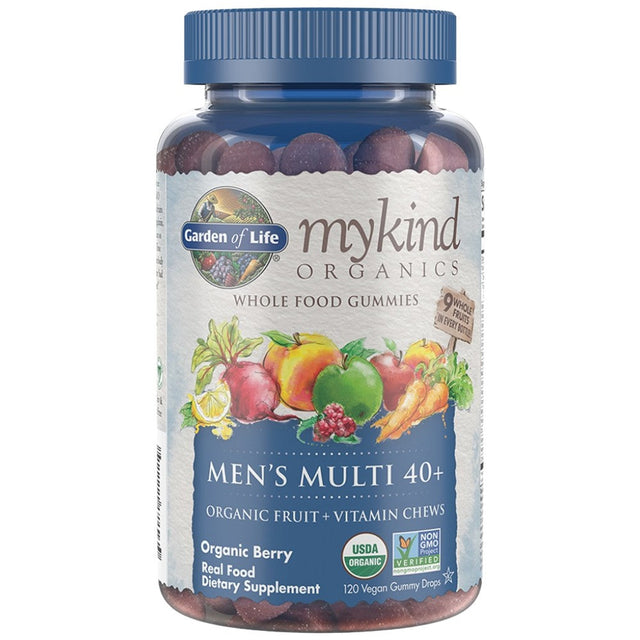 Mykind Organics | Men's Multi 40+ Gummies - 120 желирани бонбони  Garden Of Life - Nutra Best Bulgaria