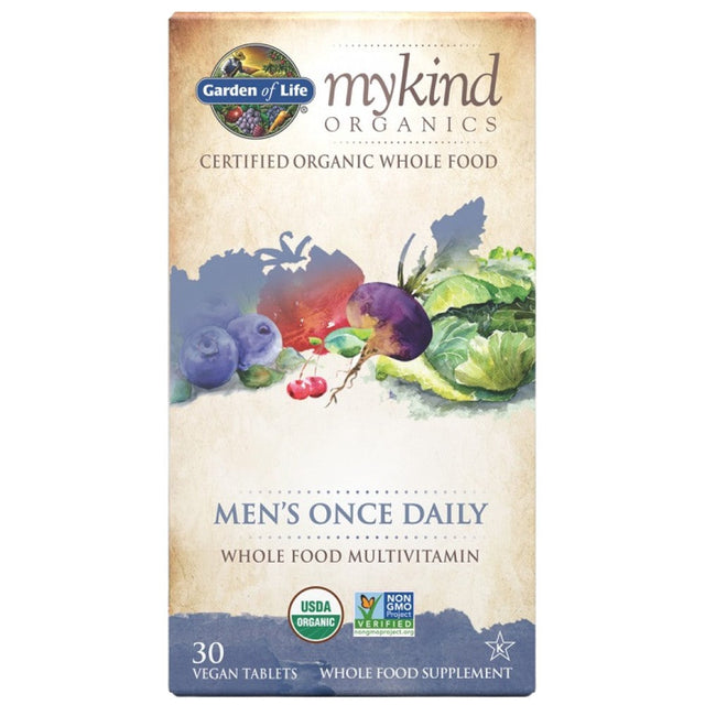 Mykind Organics | Men's Once Daily - 30 Таблетки  Garden Of Life - Nutra Best Bulgaria