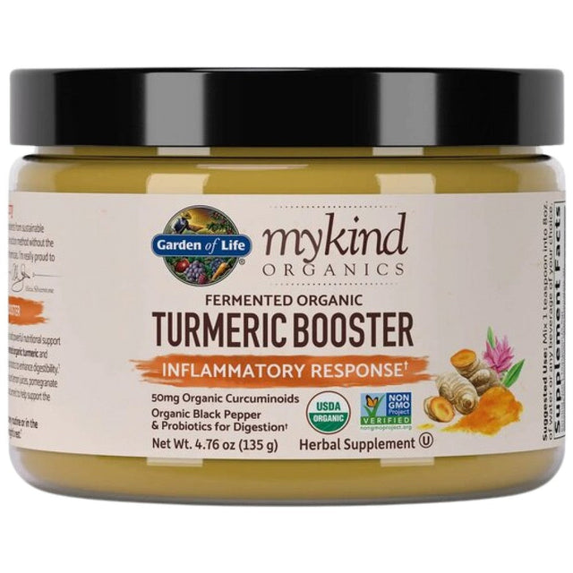Mykind Organics | Turmeric Booster Powder - 135 грама  Garden Of Life - Nutra Best Bulgaria