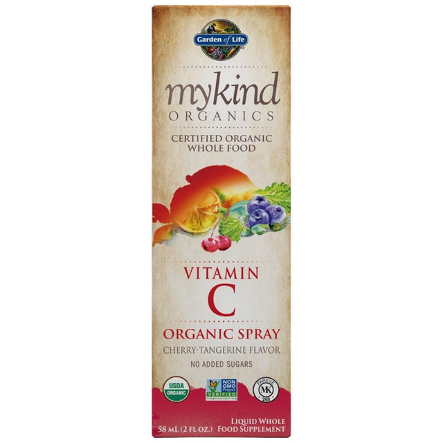 Mykind Organics | Vitamin C Organic Spray - 58 мл  Garden Of Life - Nutra Best Bulgaria