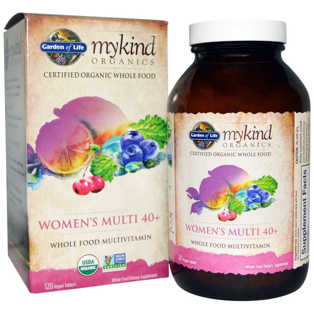 Mykind Organics | Women's Multi 40+ - 120 Таблетки  Garden Of Life - Nutra Best Bulgaria