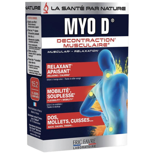 Myo D® | Muscular Relaxation - 30 Таблетки  Eric Favre - Nutra Best Bulgaria
