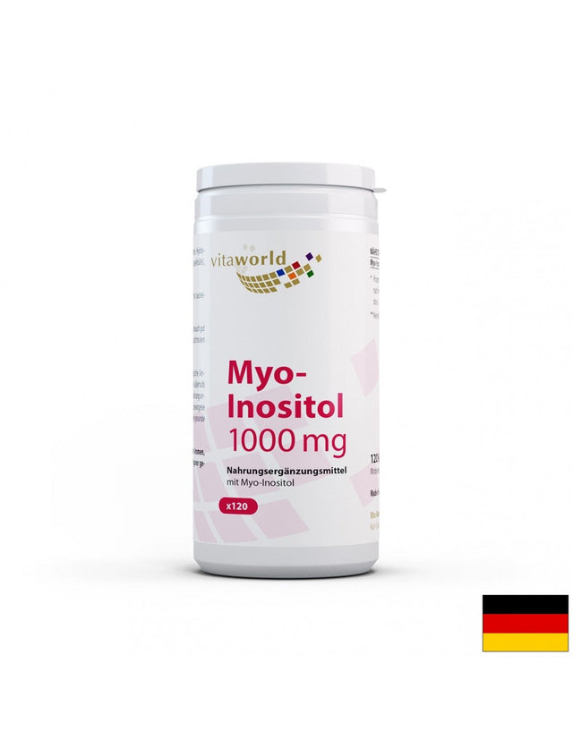 Myo-inositol / Мио-инозитол 1000 mg, 120 капсули  Vita World - Nutra Best Bulgaria