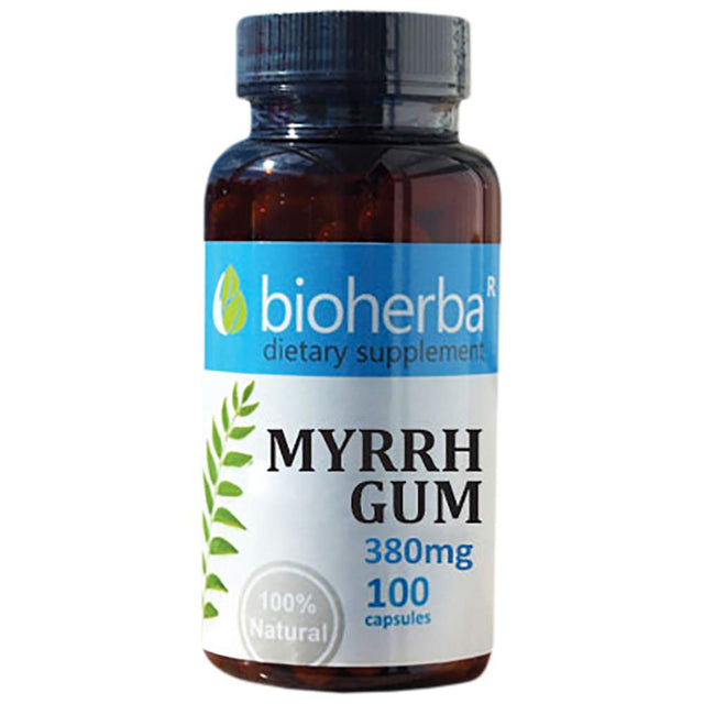 Myrrh Gum 380 mg - 100 капсули  Bioherba - Nutra Best Bulgaria
