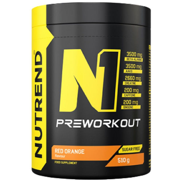 N1 Pre-Workout - 510 грама  Nutrend - Nutra Best Bulgaria