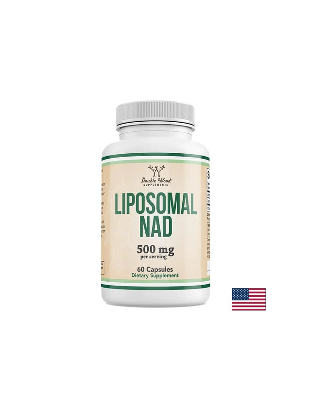 Липозомен NAD – Клетъчна енергия и антиейджинг, 250 mg, 60 капсули  Double Wood - Nutra Best Bulgaria