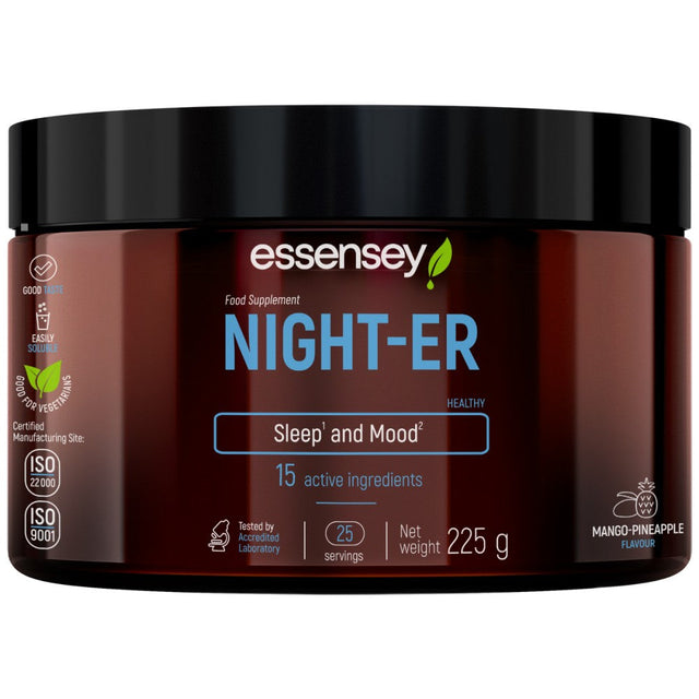 NIGHT-ER | Sleep & Mood with 15 Ingredients - 225 грама  ESSENSEY - Nutra Best Bulgaria
