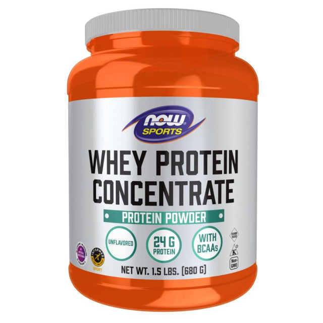 NOW Sports - Whey Protein Concentrate UNFLAVORED - 680 g  NOW Foods - Nutra Best Bulgaria