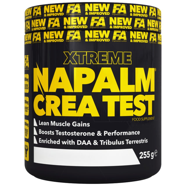 Napalm Crea Test | with DAA & Tribulus - 255 грама  FA Nutrition - Nutra Best Bulgaria