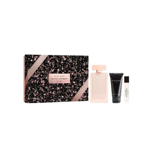 Narciso Rodriguez For Her Musc Nude EDP 100 ml + BL 75 ml + EDP 10 ml  NARCISO RODRIGUEZ - Nutra Best Bulgaria