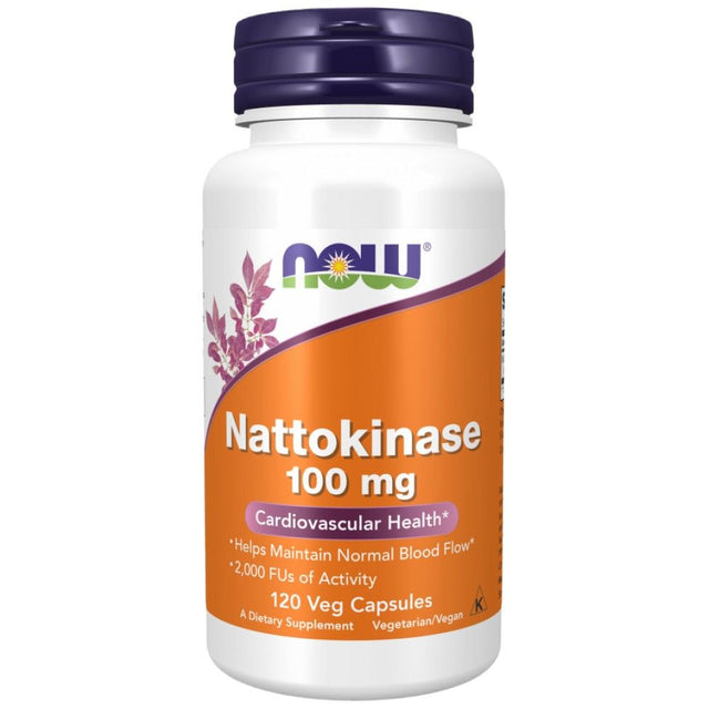 Nattokinase 100 mg - 120 капсули  NOW Foods - Nutra Best Bulgaria