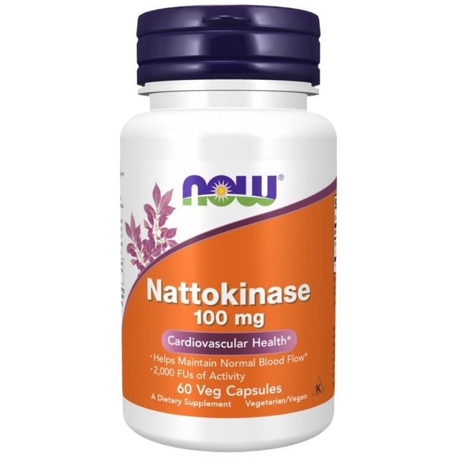Nattokinase 100 mg - 60 капсули  NOW Foods - Nutra Best Bulgaria