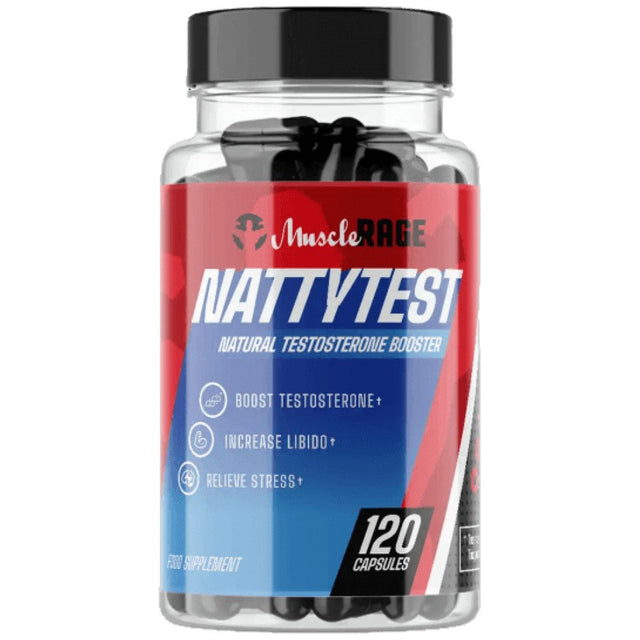 NattyTest | with KSM-66 and Fadogia 120 капсули  Muscle Rage - Nutra Best Bulgaria