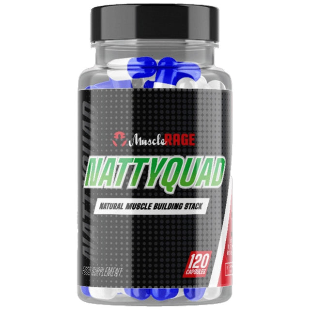 Nattyquad | Natural Muscle Building Stack - 120 капсули  Muscle Rage - Nutra Best Bulgaria