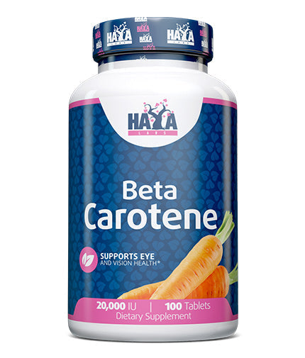 Natural Beta Carotene 20000 IU / 100 Tabs  HAYA LABS - Nutra Best Bulgaria
