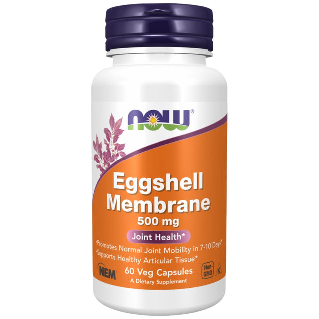 Natural Eggshell Membrane 500 mg - 60 капсули  NOW Foods - Nutra Best Bulgaria
