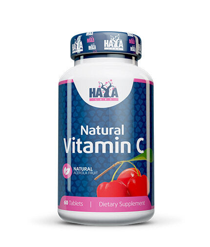 Natural Vitamin C from Organic Acerola fruit 60 Tabs.  Haya Labs - Nutra Best Bulgaria