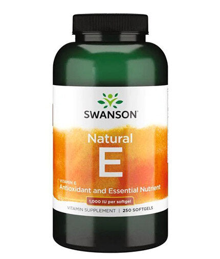 Natural Vitamin E 1000 IU - 250 Гел капсули  Swanson - Nutra Best Bulgaria