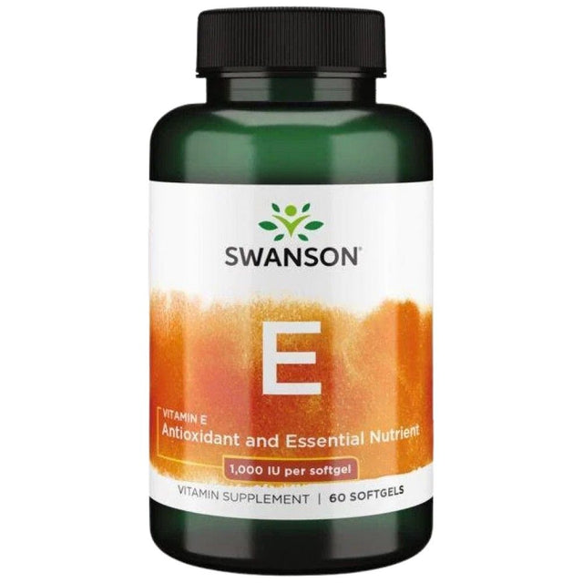 Natural Vitamin E 1000 IU - 60 Гел капсули  Swanson - Nutra Best Bulgaria