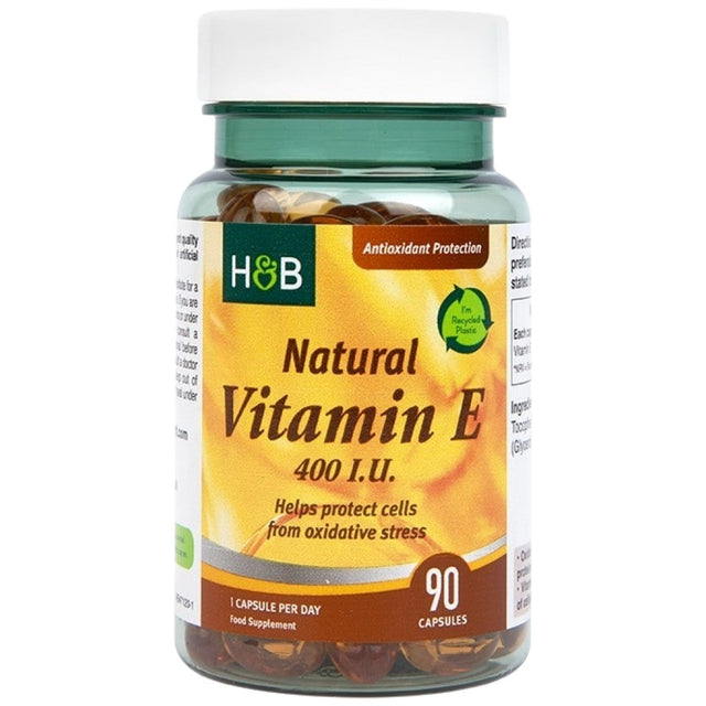 Natural Vitamin E 400 IU - 90 капсули  Holland and Barrett - Nutra Best Bulgaria