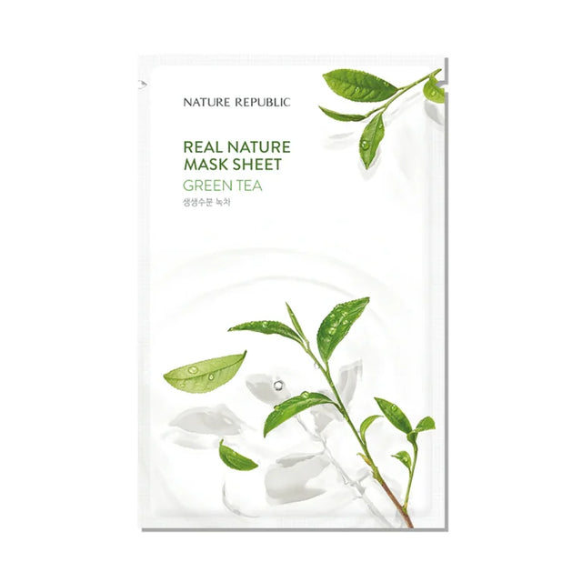 Nature Republic - Real Nature Sheet Mask, Green Tea, 23ml, 1 piece  Nature Republic - Nutra Best Bulgaria
